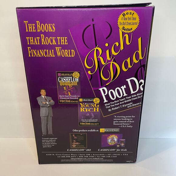 Vintage CASHFLOW Board Game Rich Dad Robert Kiyosaki Investing 101 - Picture 2 of 14